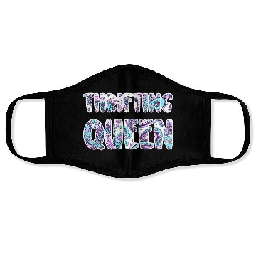 Discover Thrifting Queen paisley Face Masks