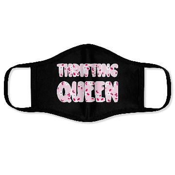 Discover Thrifting Queen pink floral Face Masks