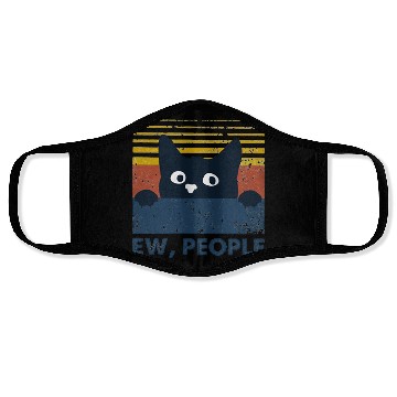 Discover Ew people cat funny gifts Face Masks