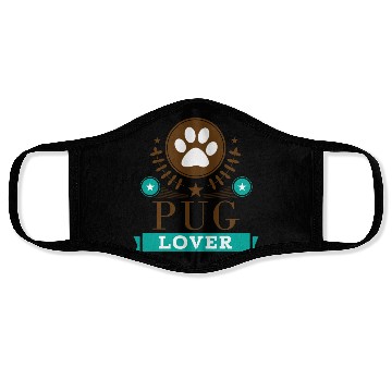 Discover Pug Lover Cute Dog Face Masks