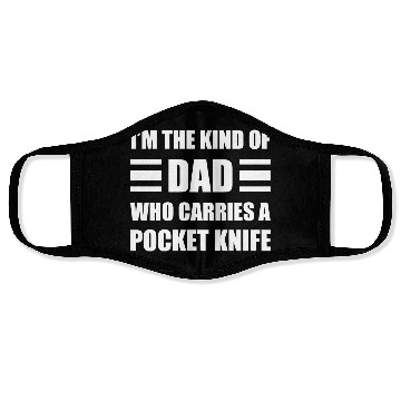 Discover Pocket Knife Dad Face Masks