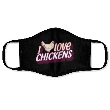 Discover Chicken Farmer Face Masks