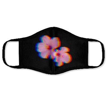 Discover Flowers Vaporwave Aesthetic 80'S Face Masks