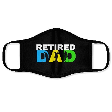 Discover Retired Dad Golf Retirement Plan for Father's Day Face Masks