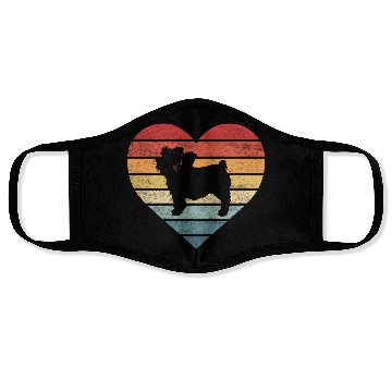 Discover Yorkie Lover Retro Sunset Silhouette Face Masks