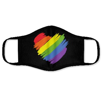 Discover Rainbow Illustrated Pride Month Face Masks