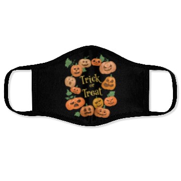 Discover Trick Or Treat Pumpkins Face Masks