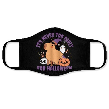 Discover It Is Never Too Early For Halloween Cute Capybara Face Masks