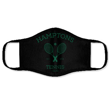 Discover Hamptons New York Preppy Tennis Face Masks