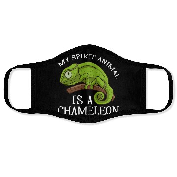 Discover My rit Animal Is A Chameleon Lizard Chameleon Face Masks
