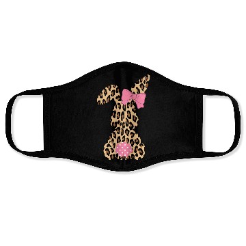 Discover Easter Leopard Plaid Buffalo Rabbit Easter Day Face Masks