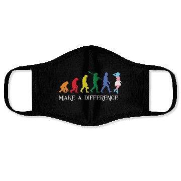Discover Gay Pride LGBT Human Evolution Gay Face Masks