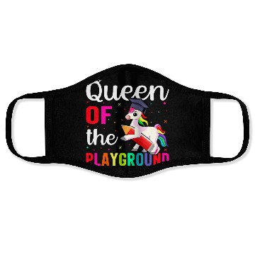 Discover Queen Of The Playground Back To School Face Masks