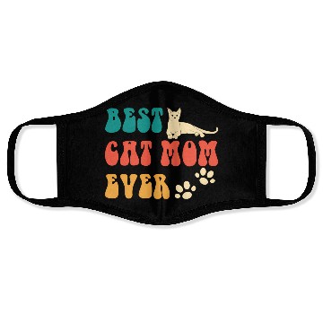 Discover Best Cat Mom Ever Mothers Day - Cat For Face Masks