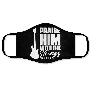 Discover Praise Him With The Strings Christian For Guitar Face Masks
