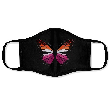 Discover Lesbian Monarch Butterfly Sticker Face Masks