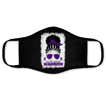 Discover Afro Epilepsy Warrior For Black Epilepsy Awareness Face Masks