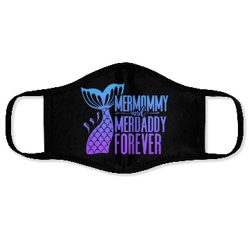 Discover Mermommy and Merdaddy Forever Fantasy Fish Tail Face Masks
