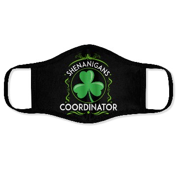 Discover Shenanigans Coordinator Teachers St Patric Day Face Masks