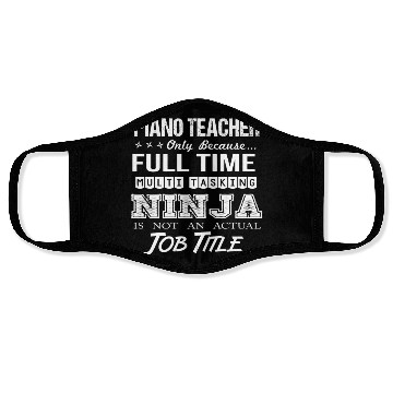 Discover Piano Teacher Face Masks - Multitasking Ninja Job Gif