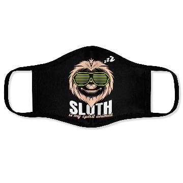 Discover Sloth is my Spirit Animal Face Masks