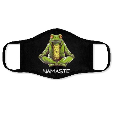 Discover Yoga Meditation Namaste Frog Face Masks