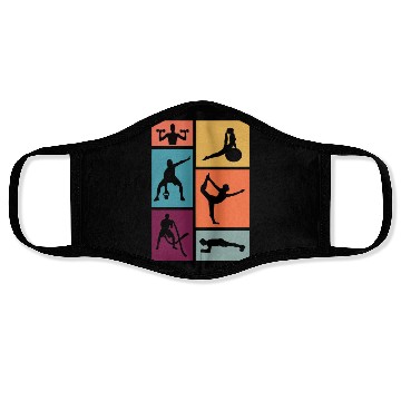 Discover Fitness Exercise Workout Gym Face Masks