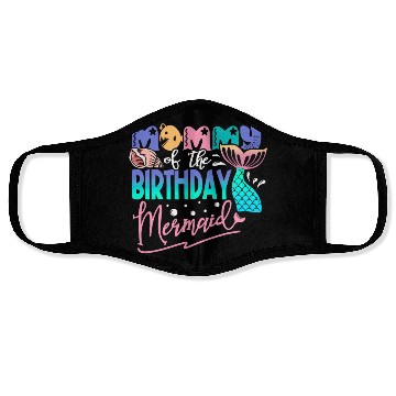 Discover Mommy of the Birthday Mermaid Fantasy Fish Tail Face Masks
