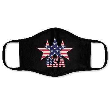 Discover God bless America the land of the free Face Masks