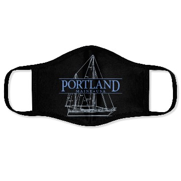 Discover Portland Maine Sailing Face Masks