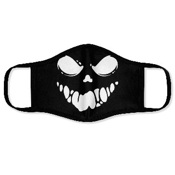 Discover Black Spooky scary Ghost face Face Masks design