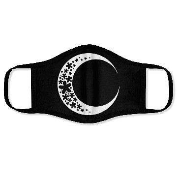 Discover White & Black Moon Face Masks