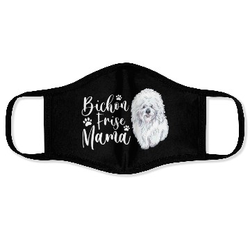Discover Bichon Frise Mama Face Masks