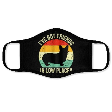 Discover Zekonga Corgi Ive Got Friends In Low Places Face Masks