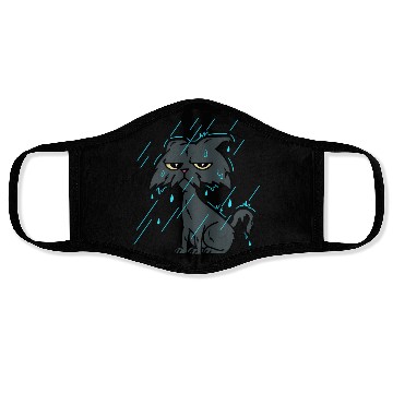 Discover Raining Wet Ca – Raining Bad Day Cat Face Masks