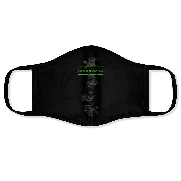 Discover Type O Negative Leaves Double Sided Black Face Masks