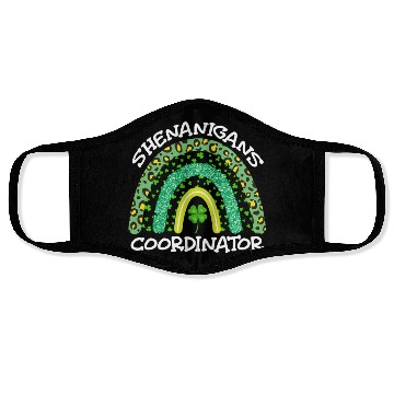 Discover Shenanigans Coordinator St Patricks Day Face Masks