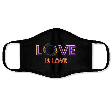 Discover love is love Face Masks
