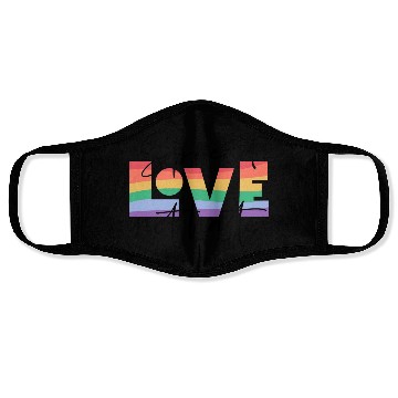 Discover spread love not hate; gay pride; gay; pride month; Face Masks