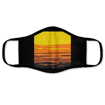 Discover Sunset Rectangle Face Masks