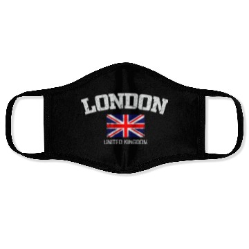 Discover London England United Kingdom Face Masks