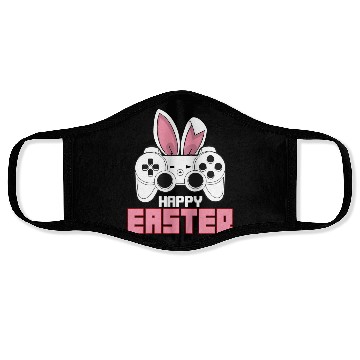 Discover Video Game Bunny Controller Happy Easter Gamer Face Masks