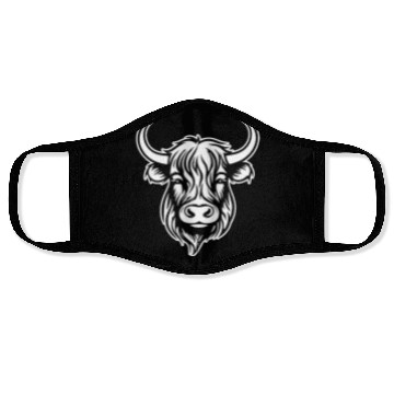 Discover Scottish Highland Cow Face Masks