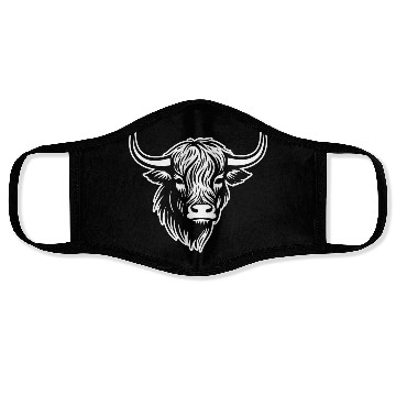 Discover Scottish Highland Cow Face Masks