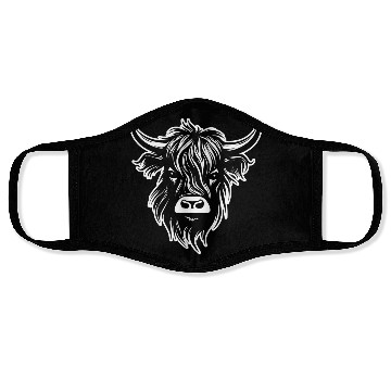 Discover Scottish Highland Cow Face Masks