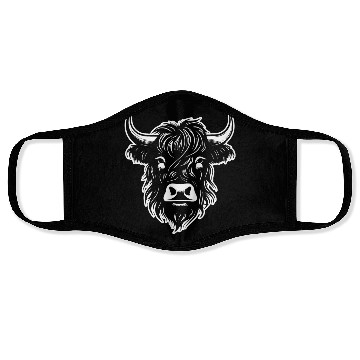 Discover Scottish Highland Cow Face Masks