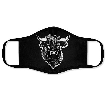 Discover Scottish Highland Cow Face Masks