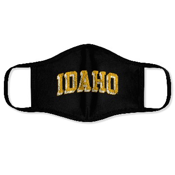 Discover Idaho Vandals Block Logo Black Face Masks