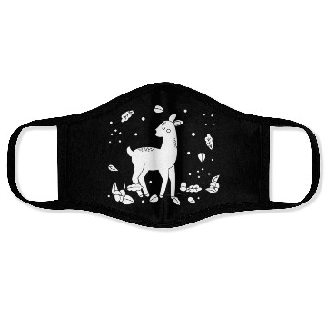Discover deer in the forest Face Masks