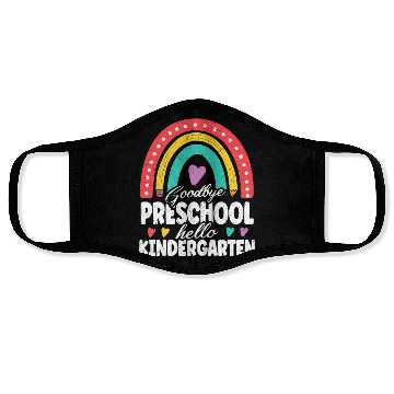 Discover Goodbye Preschool Hello Kindergarten Teacher Back Face Masks